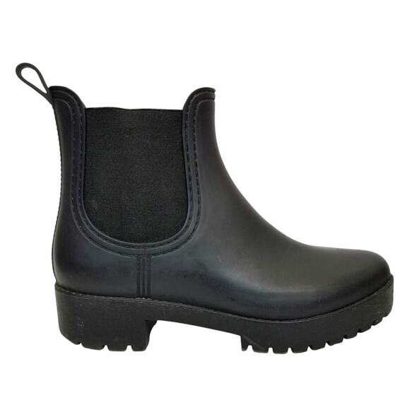 Jeffrey Campbell Women's Cloudy Rain Booties Chelsea Lug Sole Matte Black Size 9 - Picture 3 of 9